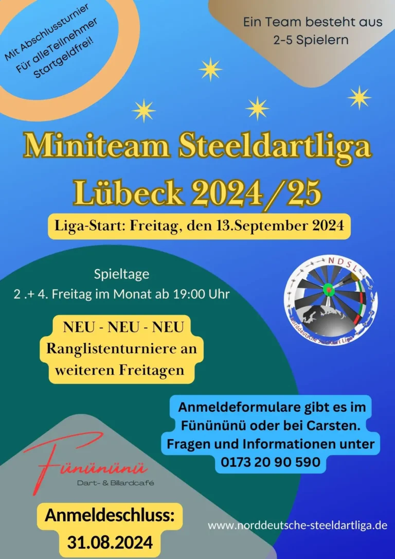 Miniteam Steeldartliga Lübeck 202425